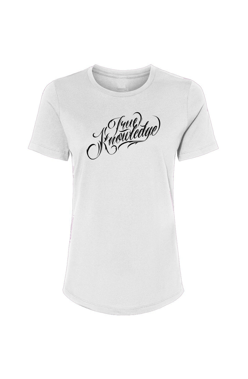 True Knowledge Clothing Women's script T-shirt 